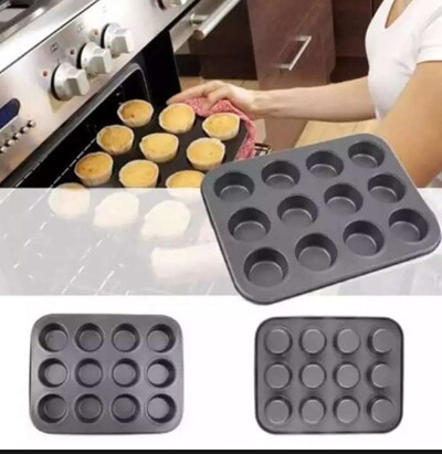 12 Pcs Cup Cake Tray (P01316)