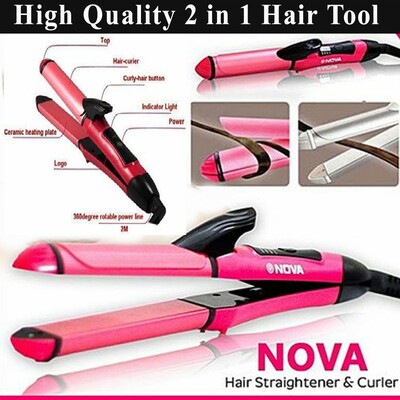 Nova 2 in 1 Hair Straightner (P00258)