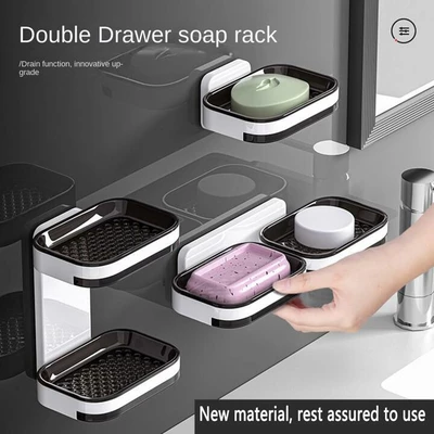 Double Drawyer Soap Rack (P00809)