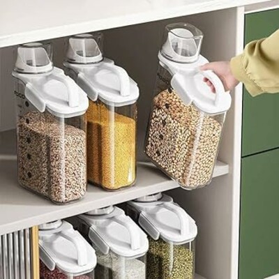 Plastic Food Storage Dispenser (1800ml) (P01905)