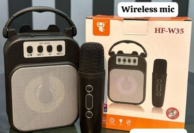 HF-W35 Portable Speaker With Wireless Mic (P02442)