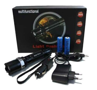 SWAT Multifunctional Rechargable Flash Light #