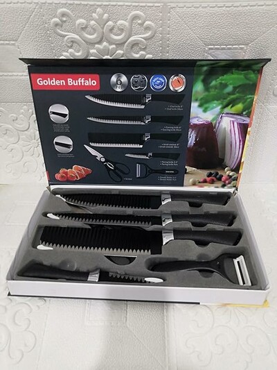 6 Pcs Knife Set (Golden Buffalo) #